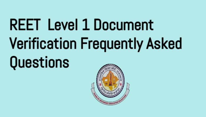 REET Level 1 Document Verification